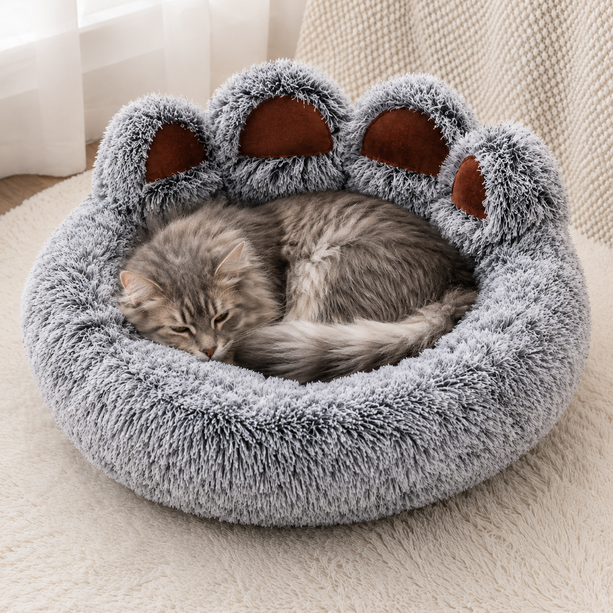 Cosy Paw Plush Bed